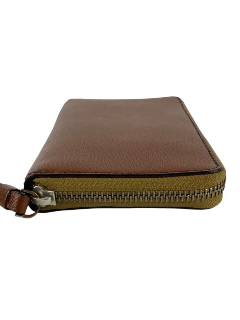 Marc By Marc Jacobs Womens Bifold Wristlet Wallet Blue Brown Leather - Picture 5 of 9
